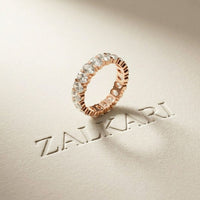0.19 Ct Oval Cut Prong Set Slim Band Ring