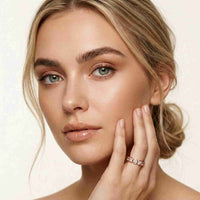 0.16 Ct Round Cut Bezel Set Minimal Band Ring
