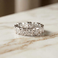 0.23 Ct Heart Cut Bezel Set Promise Ring for Women