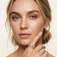 0.23 Ct Oval Cut Full Eternity Bezel Set Band Ring