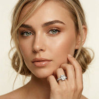 2.20 Ct Radiant Cut Moissanite Regal Vintage Ring White