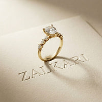 1.95 Ct Pear Cut Moissanite Timeless Vintage Ring Gold