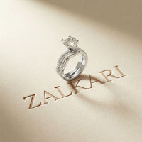 3.25 Ct Heart Cut Moissanite Split Twist Ring