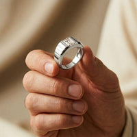 0.95 Ct Emerald Cut Moissanite Modern Signet Ring
