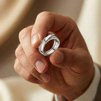 0.29 Ct Round Cut Moissanite Criss-Cross Band Ring