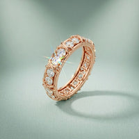 1.20 Ct Round Cut Moissanite Eternity Band Ring