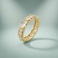 1.20 Ct Round Cut Moissanite Eternity Band Ring