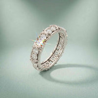 1.20 Ct Round Cut Moissanite Eternity Band Ring