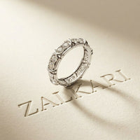 1.20 Ct Round Cut Moissanite Eternity Band Ring