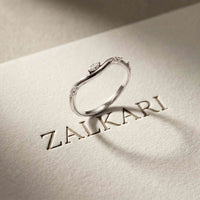 0.10 Ct Marquise Cut Moissanite Twisted Vine Band Ring