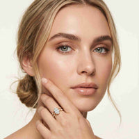 1.50 Ct Oval Split Band Moissanite Ring