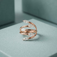 1.20 Ct Marquise Open Wrap Moissanite Ring