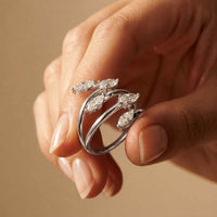 1.20 Ct Marquise Open Wrap Moissanite Ring