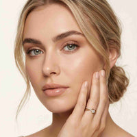 0.50 Ct Round Cut Moissanite Infinity Twist Ring