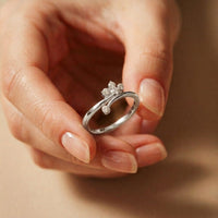 0.15 Ct Round Cut Moissanite Minimalist Ring