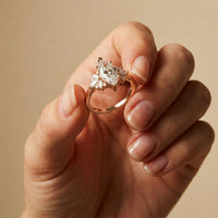 1.85 Ct Marquise Cut Moissanite Floral Bloom Engagement Ring