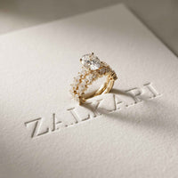 3.70 Ct Oval Cut Moissanite Marquise Cluster Bridal Ring for Women