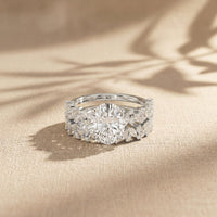 3.70 Ct Oval Cut Moissanite Marquise Cluster Bridal Ring for Women