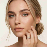 3.70 Ct Princess Cut Moissanite Grand Sparkle Ring for Women