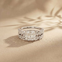 3.70 Ct Princess Cut Moissanite Grand Sparkle Ring for Women