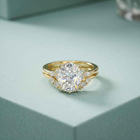 2.95 Ct Oval Cut Moissanite Crown-Inspired Ring for Women