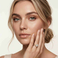 2.40 Ct Pear Cut Moissanite Classic Heritage Ring Set for Women