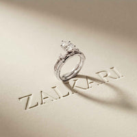 2.40 Ct Pear Cut Moissanite Classic Heritage Ring Set for Women