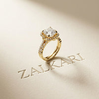 3.55 Ct Princess Cut Moissanite Floral Elegance Ring Set for Women