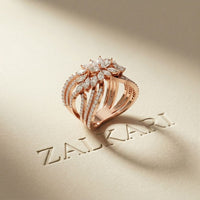 2.00 Ct Marquise Cut Moissanite Butterfly Bloom Statement Ring for Women