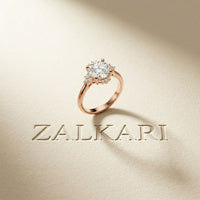 2.10 Ct Round Cut Moissanite Classic Solitaire Ring Rose Gold
