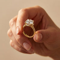 2.10 Ct Round Cut Moissanite Classic Solitaire Ring Gold