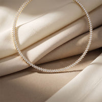 18.50 Ct Marquise Cut Moissanite Leaf Link Tennis Necklace for Women Gold Vermeil (2.5 Micron) Gold