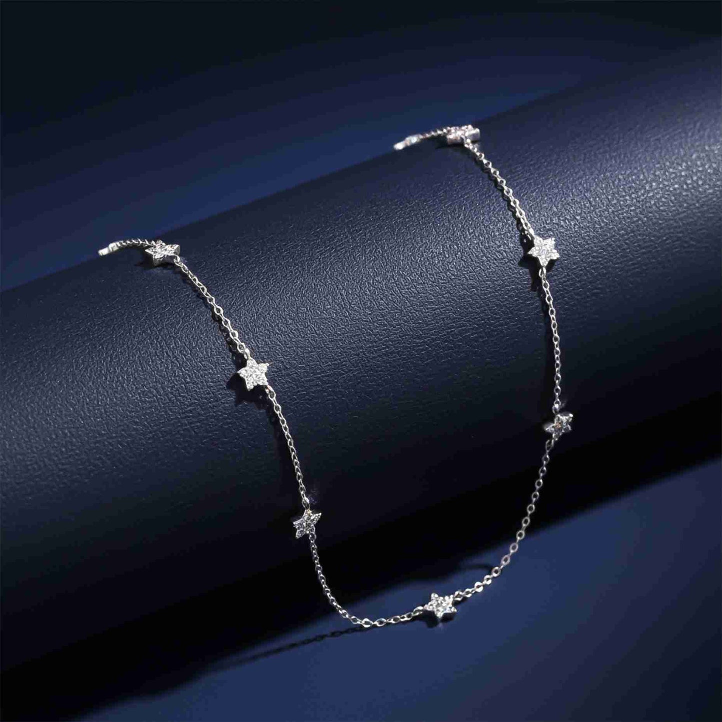 Silver Choker Star Minimalist Necklace