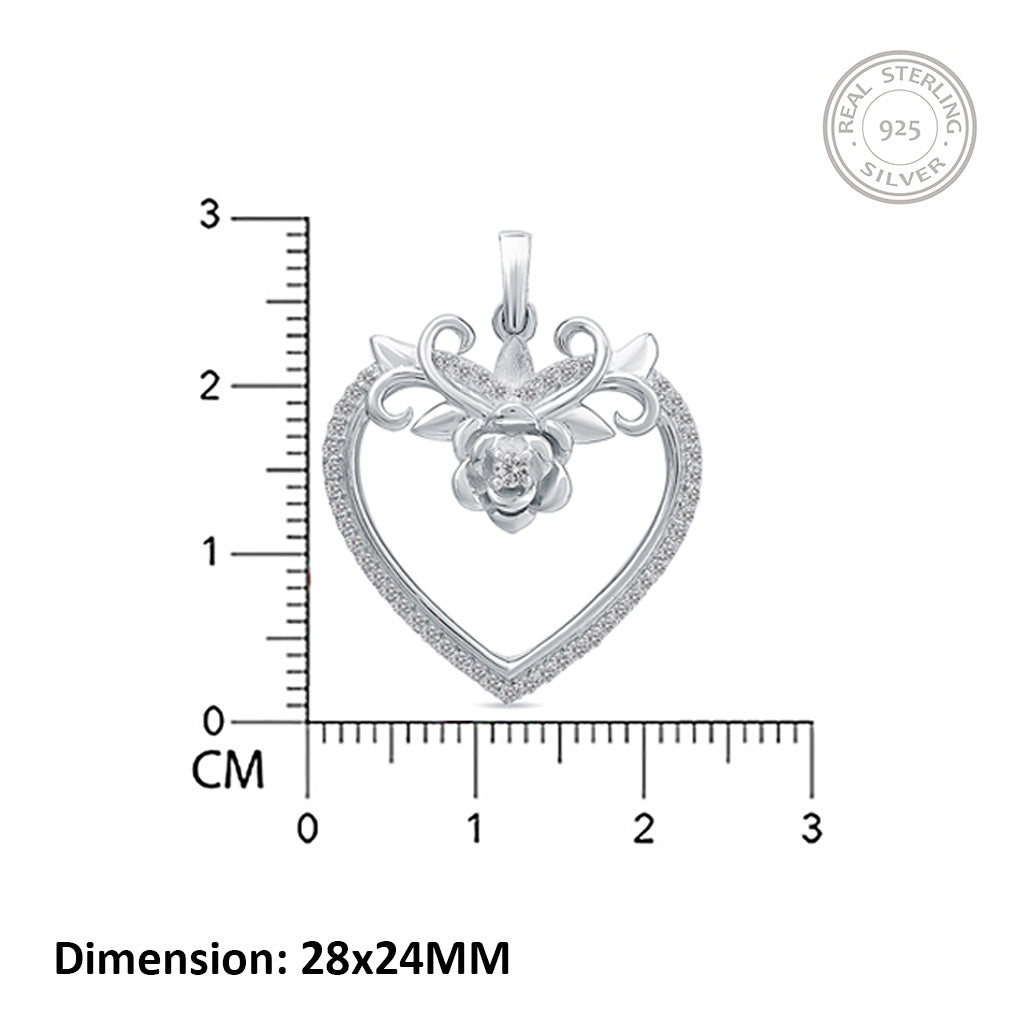 925 sterling silver pendant for women & girls