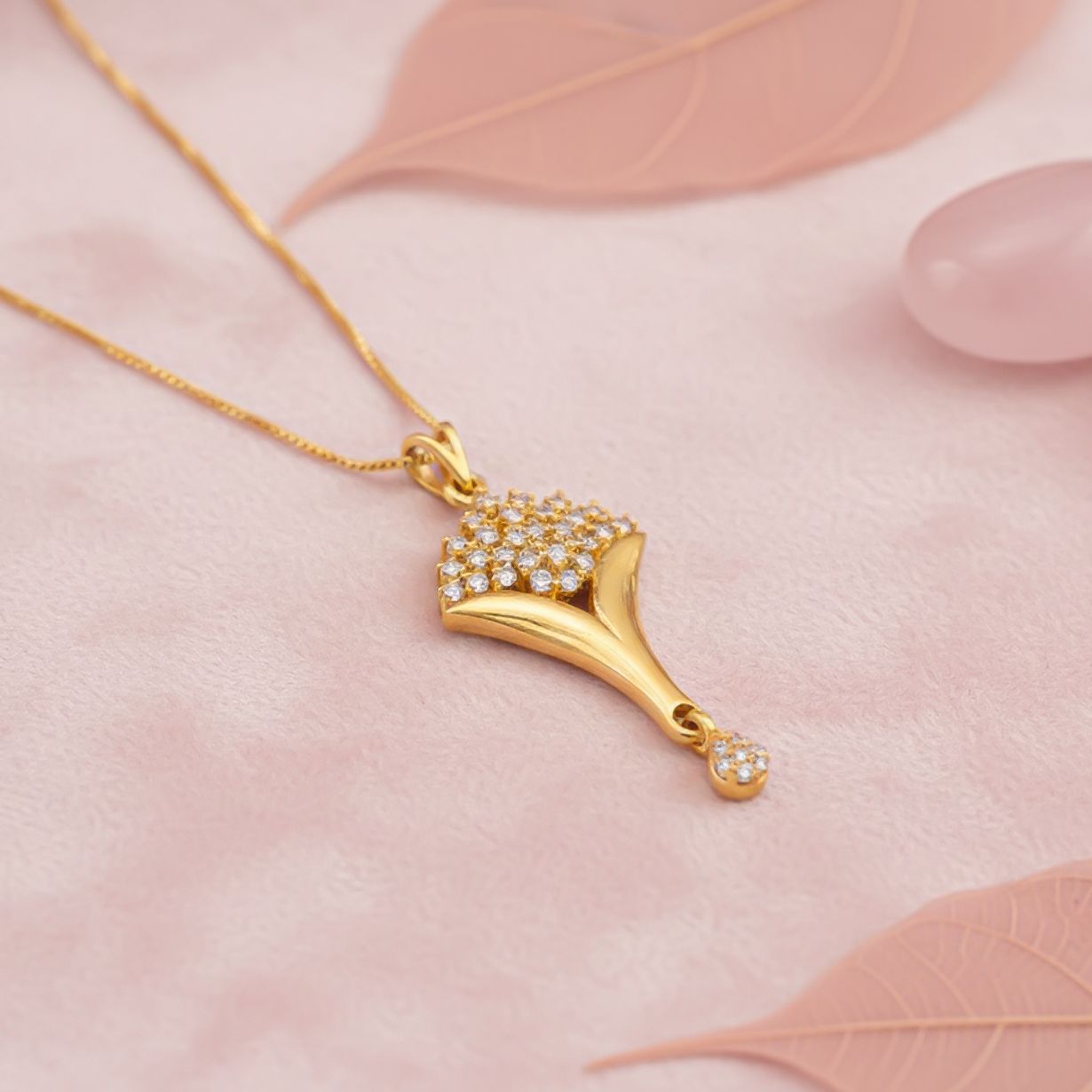 Silver Floral Bouquet Pendant Gold Vermeil (2.5 Micron) - product view