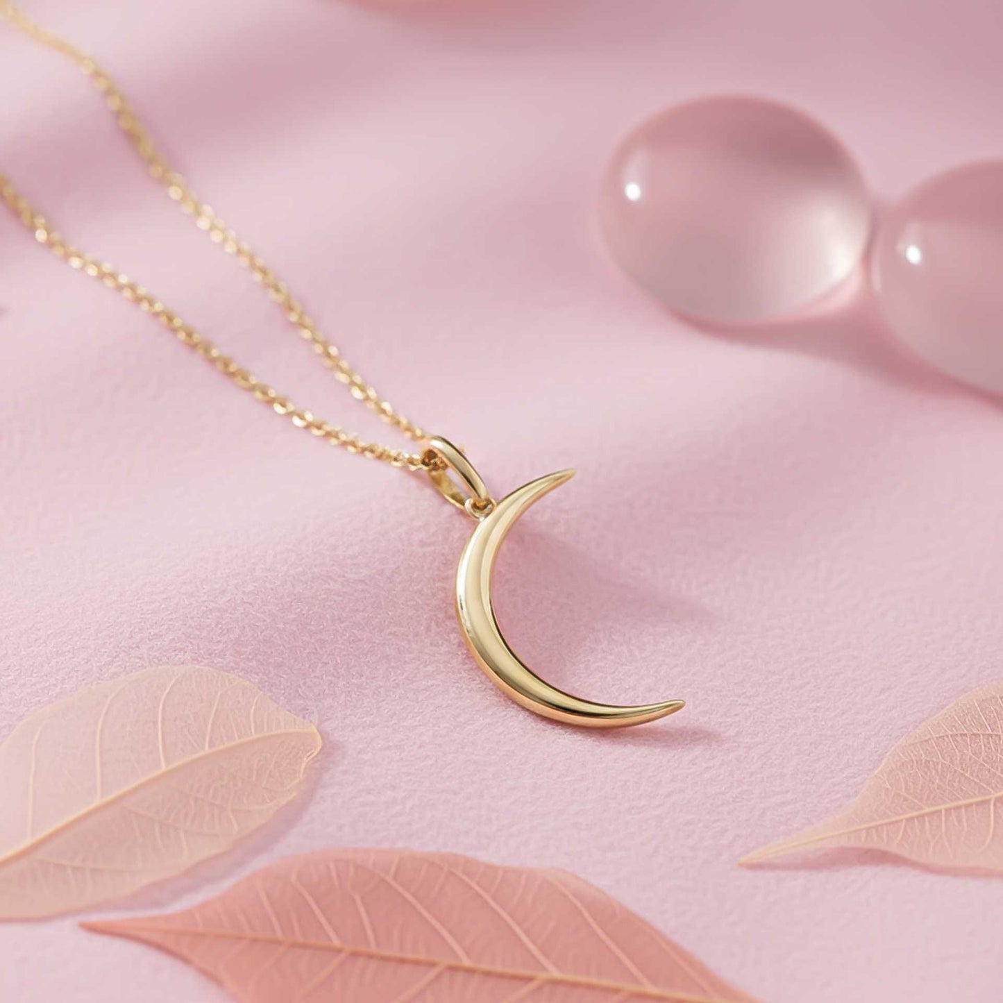 Silver Stunning Moon Pendant Gold Vermeil (2.5 Micron) - product view