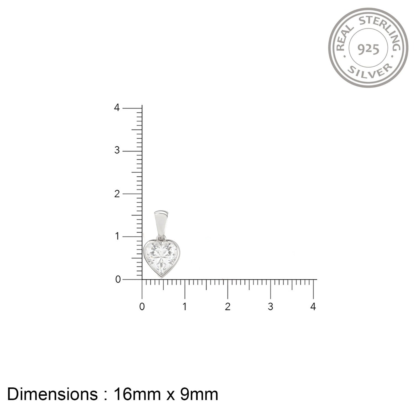 925 sterling silver pendant for women & girls