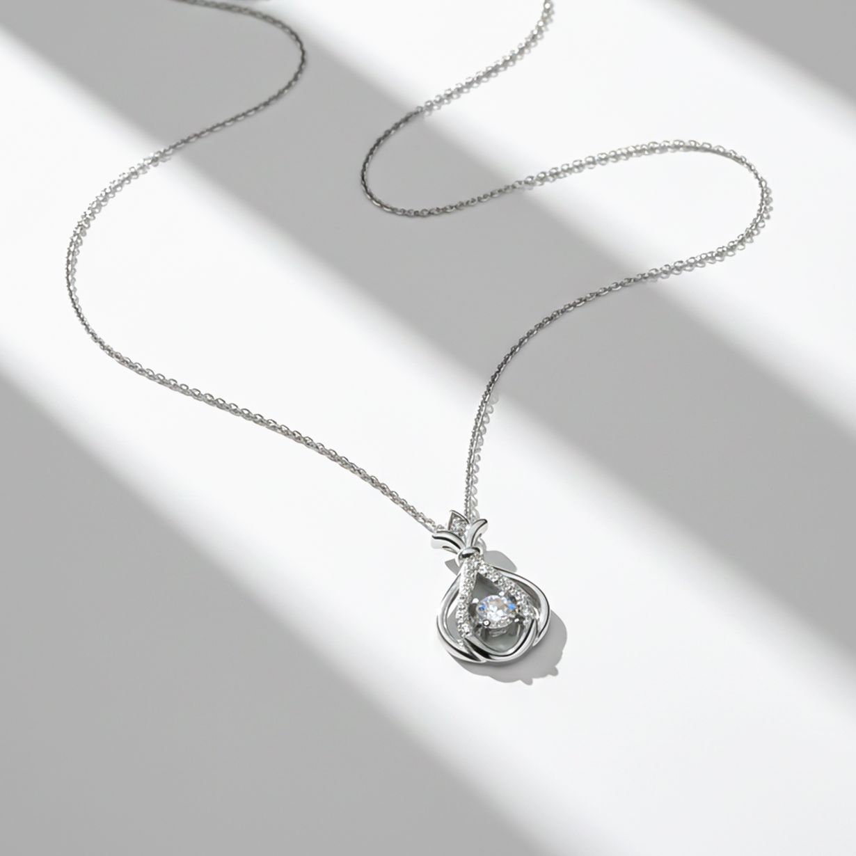 Silver Water Drop Pendant Gold Vermeil (2.5 Micron) - product view