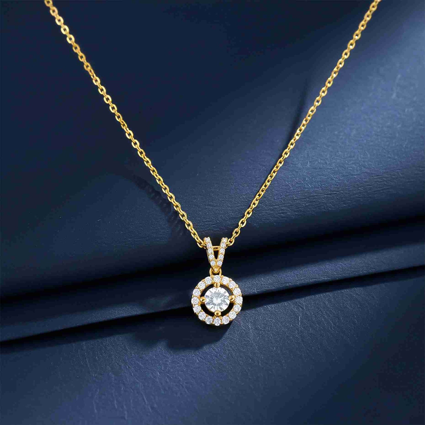 Silver Graceful Compass Pendant Gold Vermeil (2.5 Micron) - product view