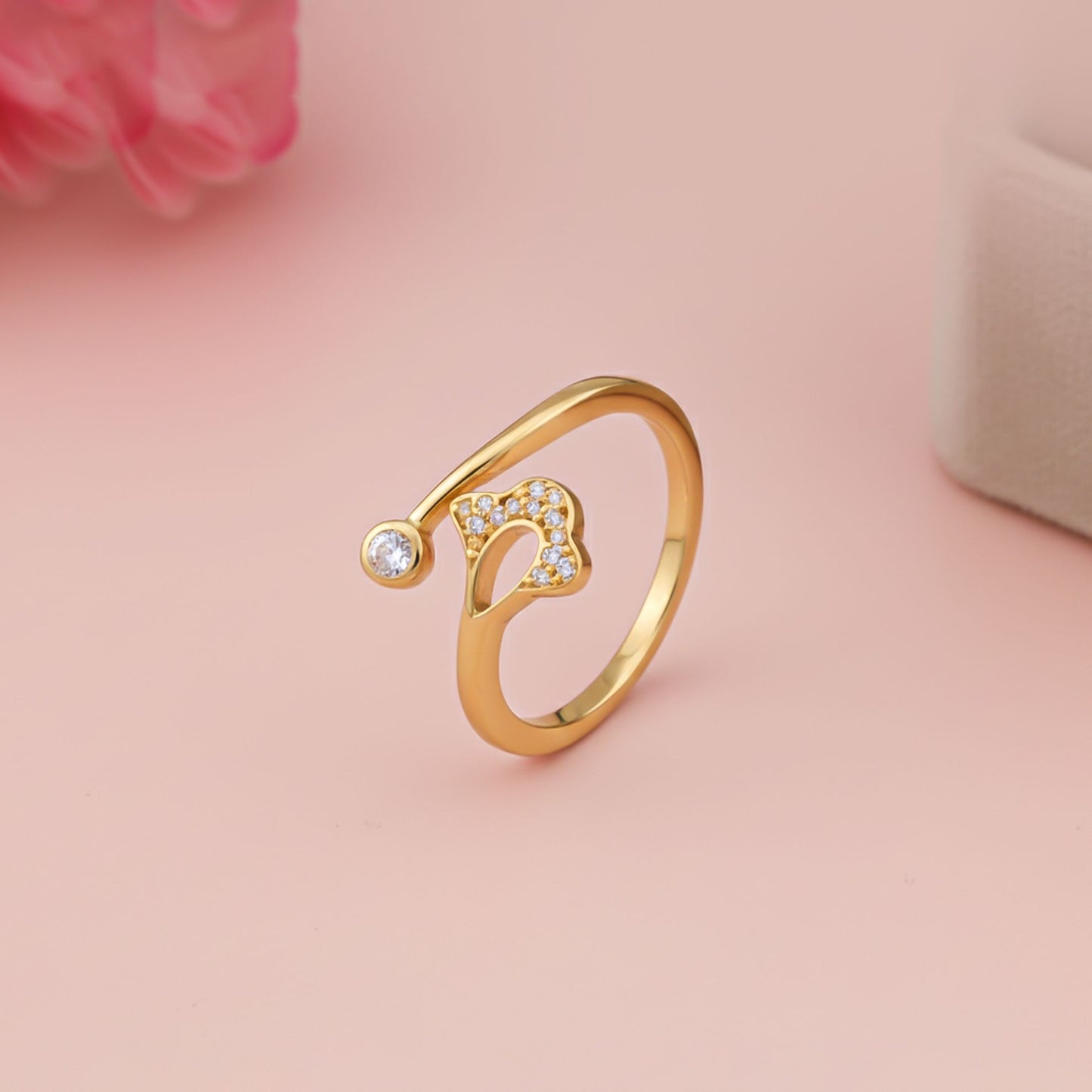 Golden Ever Glow Diamond Ring Gold Vermeil (2.5 Micron)