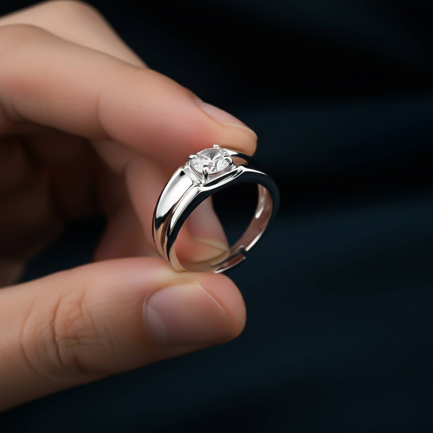 Silver Charming Band For Him