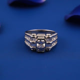 Silver Multi-Row Statement Ring for Him