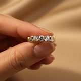 Silver Three Stone Ring for Women