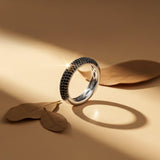 Silver Wide Band Designer Ring