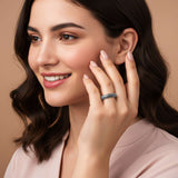 Silver Wide Band Designer Ring