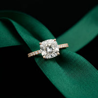 3 CT Cushion Cut Lab Grown Diamond Cambria Ring