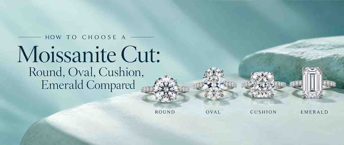 How to Choose a Moissanite Cut: Round, Oval, Cushion, Emerald Compared