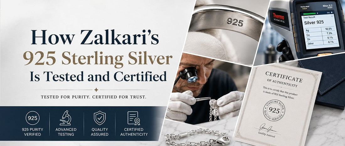 How Zalkari's 925 Sterling Silver Is Tested and Certified