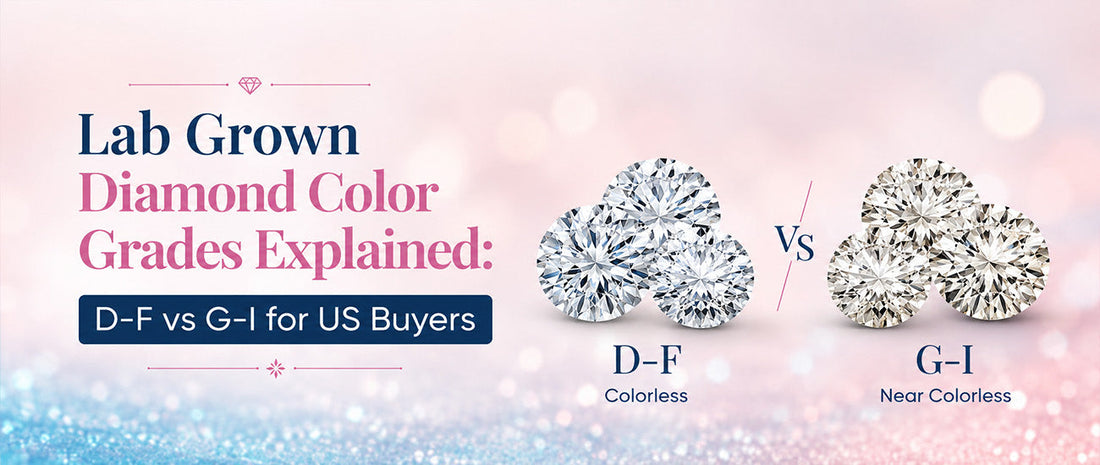 Lab Grown Diamond Color Grades Explained: D-F vs G-I for US Buyers