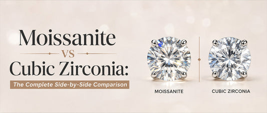 Moissanite vs Cubic Zirconia: The Complete Side-by-Side Comparison